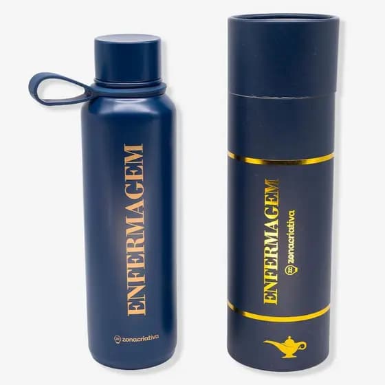 GARRAFA TERMICA ACQUA 600ML PROFISSOES ENFERMAGEM