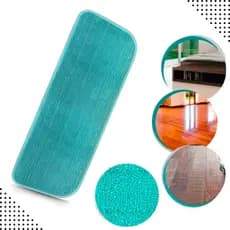 Refil Microfibra Verde Para Mop Spray Multiuso Lava Enxagua e Seca