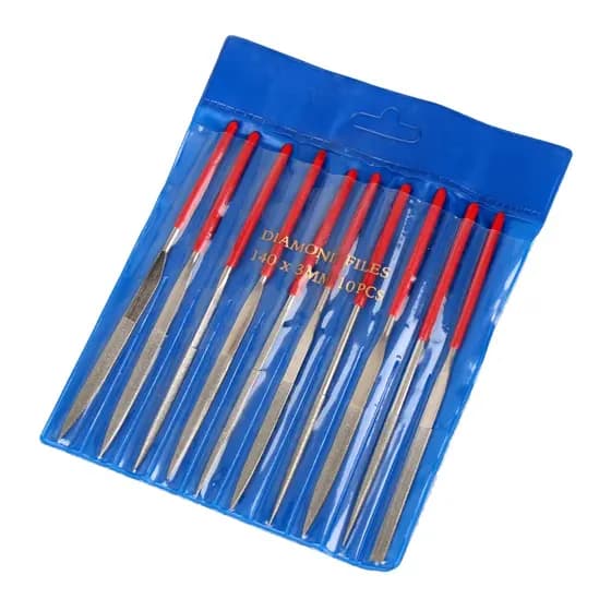 Kit De Lima Agulha Diamantada 140mm -10 Peças