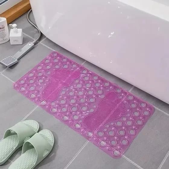 Tapete Antiderrapante para Box Ventosas, Massagem nos Pés, Segurança no Banho, Limpeza De Pé Antiderrapante