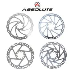 DISCO DE FREIO 160MM AÇO ROTOR PARA BIKE – ALTA PERFORMANCE + 6 PARAFUSOS - ABSOLUTE