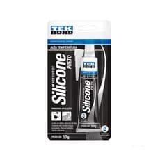 Tekbond Uso Geral Silicone Preto Alta Temperatura 50g