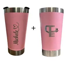 Kit 3, 5 e 10 Copo Térmico Personalizado com Frente e Verso 473ml – Brinde com Tampa e Abridor | Nome Time Logo Evento