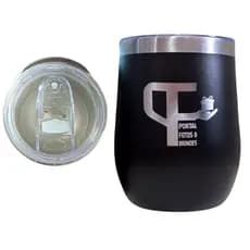 Kit com 3, 4, 5, 7 e 10 Unidades - Copo  Cuia Térmica 350ml Personalizado com Tampa