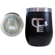 Kit com 3, 5,  7 e 10 Unidades FRENTE E VERSO  - Copo  Cuia Térmica 350ml Personalizado com Tampa