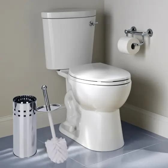 Kit 3 Escova Sanitária com suporte Vaso sanitário Aço Inox Limpeza Profunda Design Elegante Banheiro
