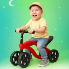 Bicicleta Equilibrio Infantil 4 Rodas Brinquedo Motoca Para Criança Passeio Oferta