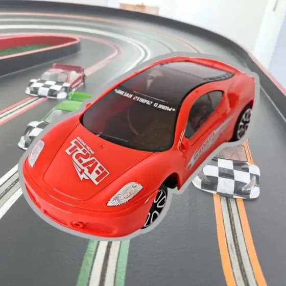 Carrinho Controle Remoto Infantil Brinquedo Menino Corrida Speed Racing 2 Funções Pilha Presente