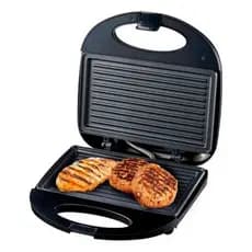 Sanduicheira Grill Elétrica 2 em 1 750W Antiaderente Grelha Dupla 110V/220V