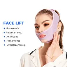 VFace Lifting Facial Efeito Rejuvenescedor Antirrugas e Firmamento Máscara de Beleza Contra Papada
