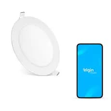 Luminária de Embutir Redonda Smart - 18W Compatível com Alexa e Google Home Bivolt
