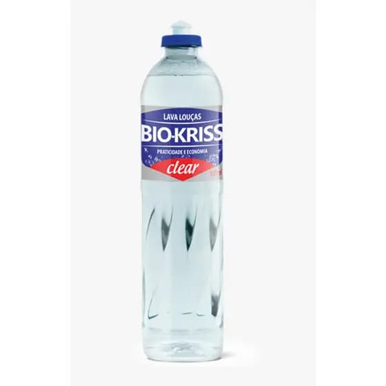 Detergente Clear 500ml Lava Louças Economico Bio-kriss
