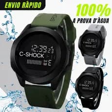 Relógio Digital Masculino Multifuncional com Iluminação A Prova de Água