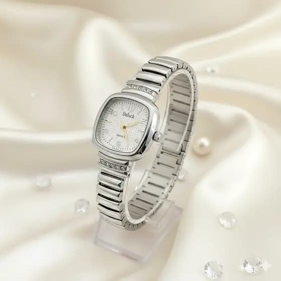 Relógio feminino MINI quartzo aço inoxidável pulseira MOLA [yi]