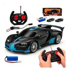Carrinho de Controle Remoto Recarregável Com Farol Esportivo Competição Ferrari Lamborghini Bugatti Velocidade
