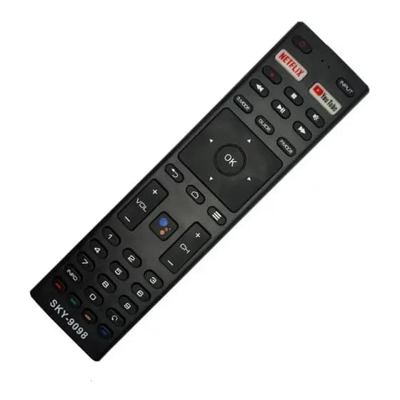 Controle Remoto Compativel Jvc Smart Tv 4k Netflix Youtube 9098 - Substituto Compatível