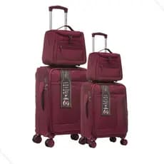 Kit 2 Malas Bordo Média Ultralight Antifurto + Frasqueiras