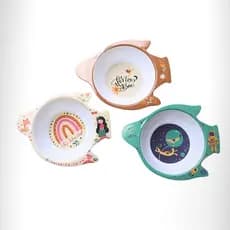 Tigela Infantil Peixe Personagens Melamine Tuut