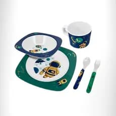 Kit Alimentação Infantil Melamina Tuut 5 Peças Refeição Bebê