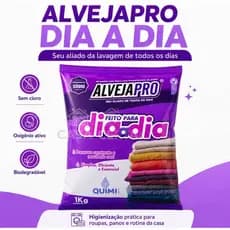Alvejapro Dia A Dia 1kg Alvejante Sem Cloro Percarbonato De Sódio Oxigênio Ativo Tira Manchas Roupas Panos Toalhas