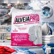 Alveja Pro O2 1kg Sem Cloro – Remove Manchas Difíceis e Deixa as Roupas Brancas Brilhantes ✨