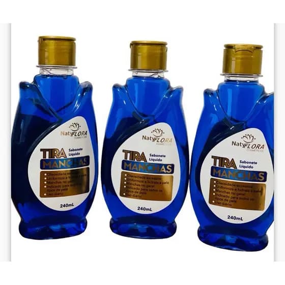 Sabonete Líquido Tira Manchas Clareador Kit 03 unidades