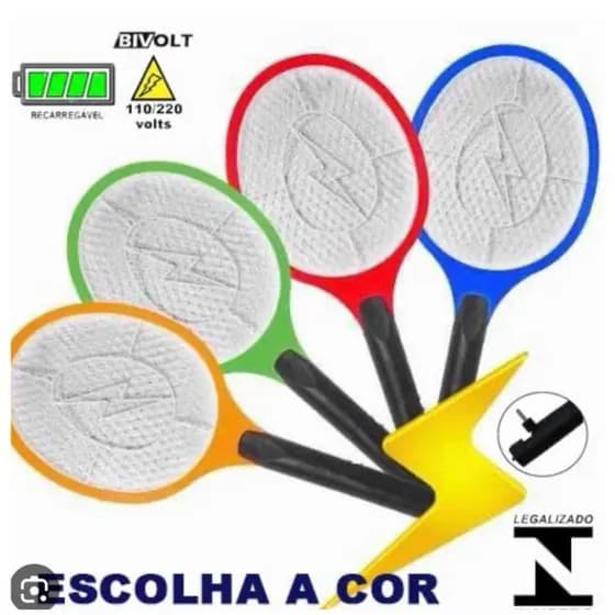 Raquete Mata Mosquito Original - Bivolt