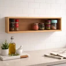 Nicho Retangular 70x15x15 com fundo MDF 15MM  - Cor peroba do brasil, freijó ou branco