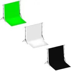 SUPORTE COM TECIDO - FUNDO FOTOGRÁFICO E SUPORTE AJUSTÁVEL LIVE FOTOS GRAVAÇÕES PROFISSIONAIS