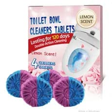 Pastilha Sanitária 3 em 1: Limpa, Desinfeta e Perfuma