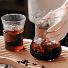 Jarra de Café , Chaleira de Vidro Transparente de Café 400ML