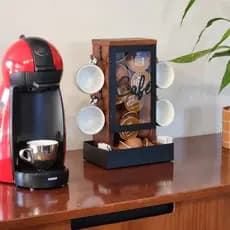 Porta Cápsulas e Porta Xícaras Torre Café Geguton
