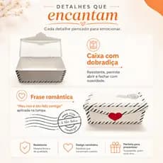 Caixa Envelope Meu Riso É Tão Feliz Contigo Organizador Decoração