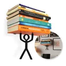 Porta Livros Prateleira Suporte Aparador De Livros Toni Herói Bibliocanto Em Aço Geguton
