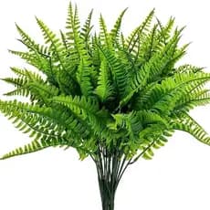 Kit 2-10 Buquês Samambaia Arbusto Artificial Folhagem Decoração Realista
