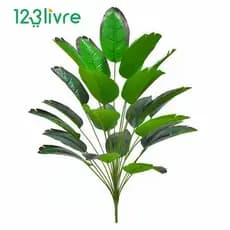 18 folhas de bananeira decoração de plantas artificiais
