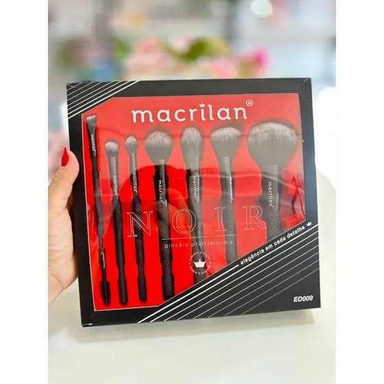 Kit Pincel Noir 7 Pinceis Macrilan
