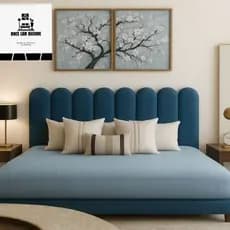 Kit 5 Até 10 Cabeceiras Cama Box Casal Moderna Luxo Estofada Nuvem Sem Furo Autocolante 45cmx20cm