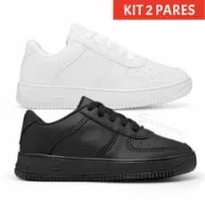 Kit 2 Pares Tênis Infantil Babê Menino Menina Casual Leve Confortável