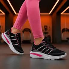 Tênis Feminino Academia Caminhada Leve Confortável Envio Imediato
