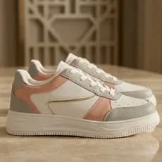 Tênis Feminino Branco Casual Plataforma Sneakers Leve e Confortável