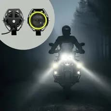 Farol de Milha Moto Mini LED U5 10W Olho de Anjo 1098 Lumens IP67 Kit Par Auxiliar 12-80V Iluminação Potente
