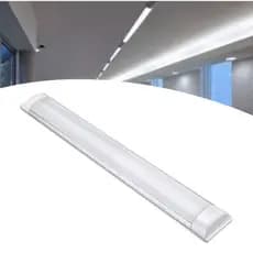 Luminária Perfil Lâmpada LED Linear Branco Neutro 4000k 4500k 120cm 40w IP20 Slim Sobrepor
