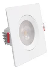 Luminária de Teto Spot LED Embutir 12w Quadrado Dicróica Direcionável Branco frio Acabamento Teto