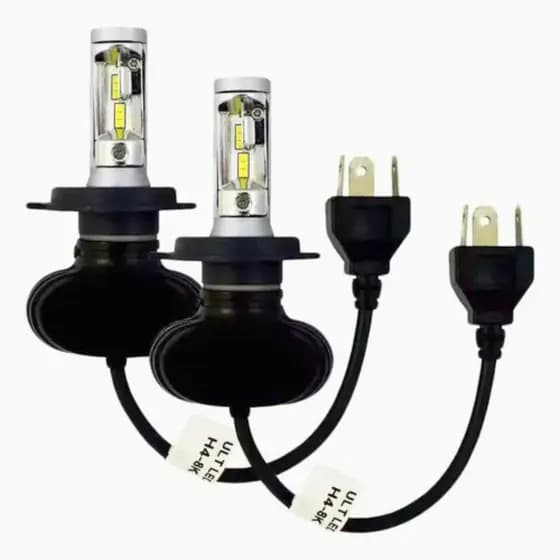 Par Lâmpadas Ultra Led Farol Milha Aaatop R1-H4 Luz Branco Frio