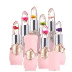 Lip Balm Labranche Lua e Neve Sarah Beauty Hidratante Labial Gloss Bálsamo Mágico muda de cor Com Desenho de Flor