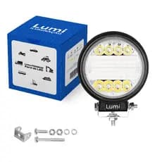 Kit 2 Farol Milha Led Redondo 196w 9-60v Universal Off Road