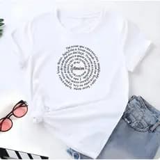 Blusa T-shirt Linda Camiseta Feminina Oraç~~a~ Camisa