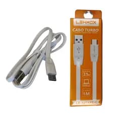 Kit 1 a 5 Cabo Turbo Tipo C Carregamento Rápido 1 Metro –  USB Type-C