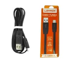Kit 1 a 5 Cabo Turbo Micro USB Carregamento Rápido 1M Original – Lehmox 3.1A